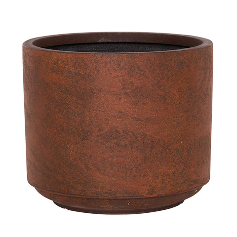 Harper Drum Planter in Rust