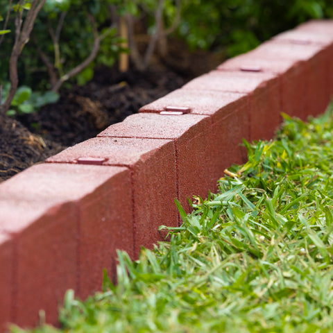 Heritage Brick Rubber Garden Edging