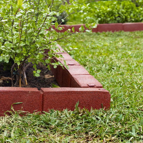 Heritage Brick Rubber Garden Edging