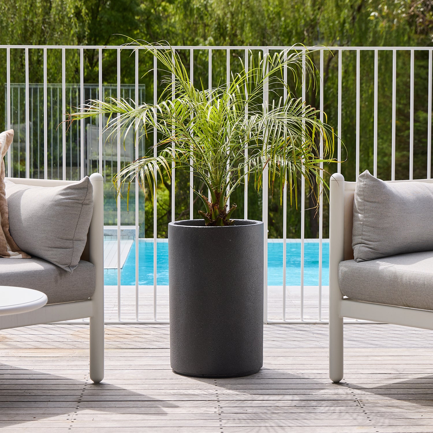 Harper Cylinder in Grey