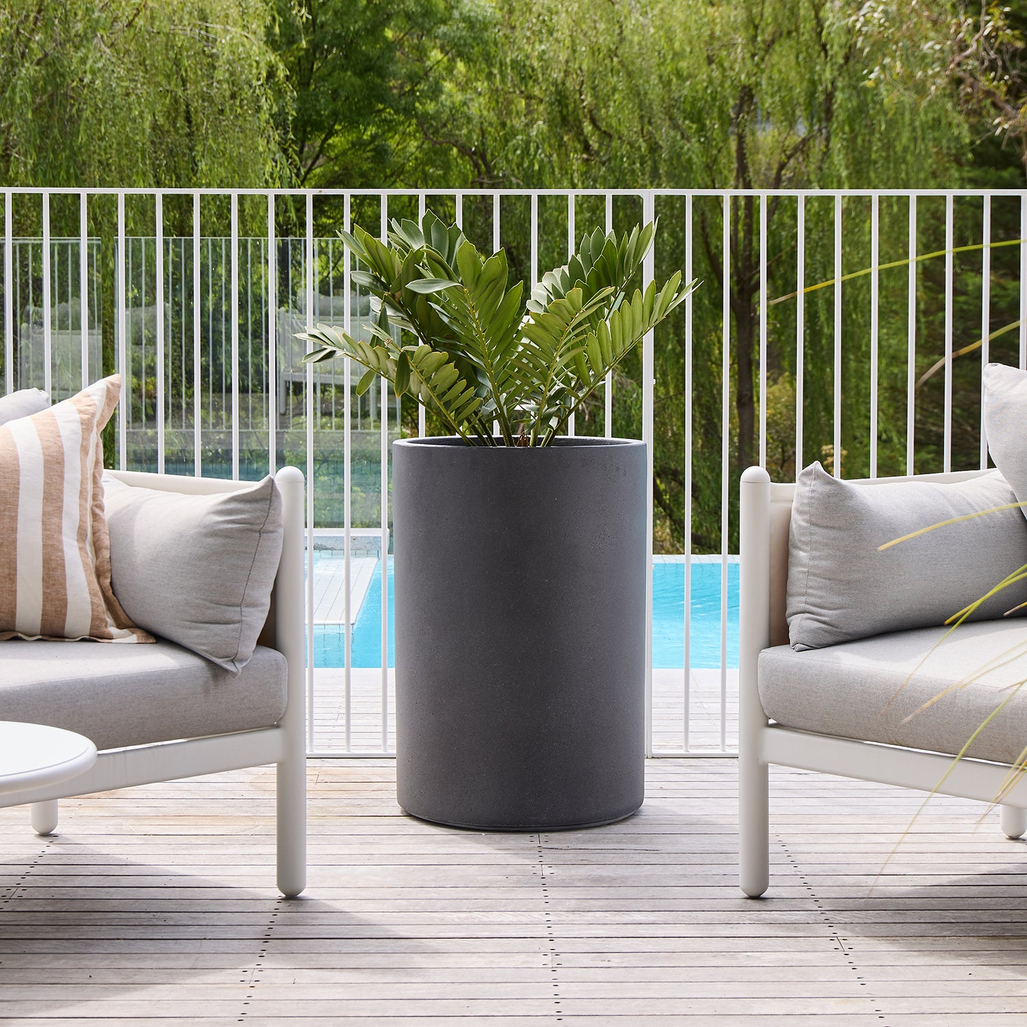 Harper Cylinder in Grey