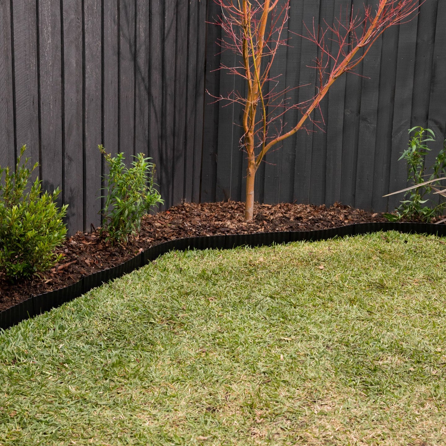 Black Corrugated Metal Edging